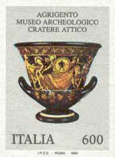 Museo archeologico di Agrigento - Cratere attico - 600 lire