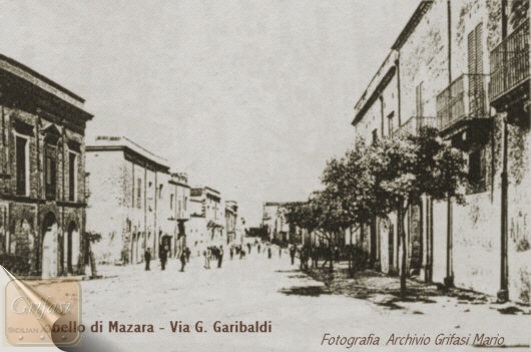 Campobello di Mazara - Via Giuseppe Garibaldi - Fotografia del 1924 - inserita il 25/02/03