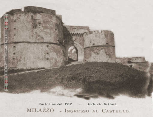 Milazzo - Il Castello - cartolina del 1912 - inserita il 18/11/01