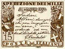 Centenario della spedizione dei Mille - 5/5/60 - Proclama di Garibaldi ai Siciliani