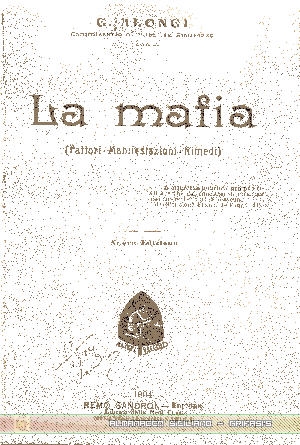 La mafia di Giuseppe Alongi - copertina libro inserita il 15/6/01