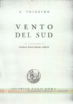 Vento del Sud di Antonio Trizzino - copertina libro inserita il 17/6/01