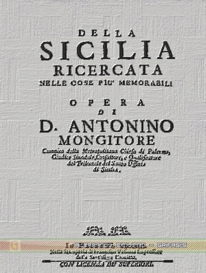 La Sicilia Ricercata - di Don Antonino Mongitore - copertina libro inserita il 26/6/01