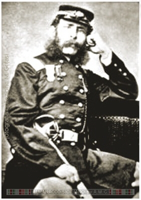 fotografia del 1863 del Generale Enrico Fardella da Trapani (archivio fam. Grifasi)
