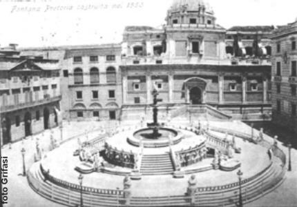 Piazza Pretoria - fotografia del 1877