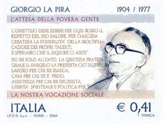 Giorgio La Pira - (Pozzallo, Ragusa, 9 gennaio 1904 - Firenze, 5 novembre 1977)