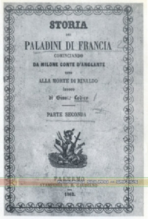 Storia dei Paladini di Francia by Giusto Lodico - copertina libro inserita il 15/5/01