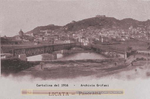 Licata - Panorama - Cartolina del 1916 - inserita il 16/11/01