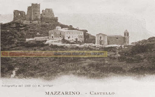 Mazzarino - Il Castello - foto del 1908 by Grifasi 11/11/01