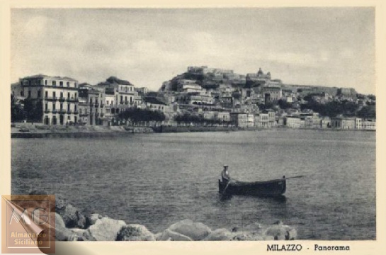 Milazzo - Panorama - cartolina del 1946 - inserita il 18/11/01