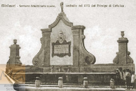 Misilmeri - La Fontana Nuova - Cartolina del 1910 - prop. Grifasi - inserita il 30/11/01