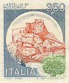 Castelli d'Italia - Castello Manfredonico di Mussomeli - 350 lire