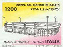 Coppa del Mondo di Calcio Italia '90 - Stadio la Favorita di Palermo - 1200 Lire
