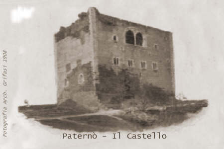 Patern - Il Castello - fotografia del 1908 - inserita il 11/11/01