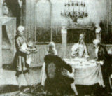 Servizio a tavolino (Palermo Foro Italico 1750 circa)