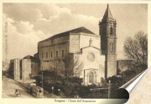 ...Il Tram davanti alla Chiesa Annunziata nel 1939
