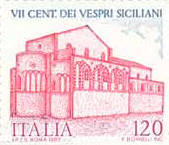 7º centenario dei Vespri Siciliani - Chiesa del Vespro a Palermo - 120 lire
