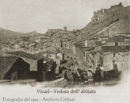Vicari (Pa) - Fotografia dell'abitato nel 1921 - (c) Grifasi - 22/3/02