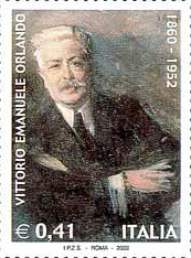 Ritratto di Vittorio Emanuele Orlando - (19/5/1860 Palermo - 1/12/1952 Roma).