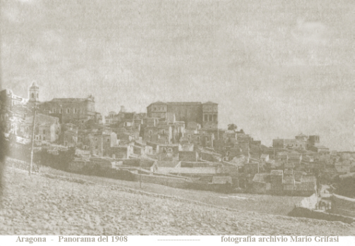 Aragona nel 1908 - (immagine riservata)