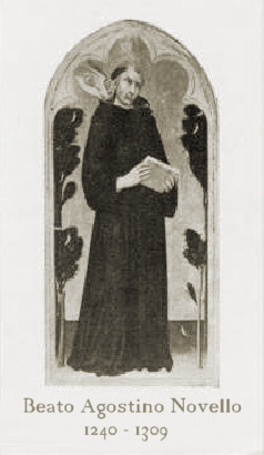 Immaginetta del 1983 del Beato Agostino Novello (archivio fam. Grifasi)