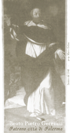 Santino del 1948 del Beato Pietro Geremia (trovata in casa in mezzo a documenti vari)