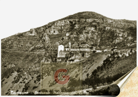 Bisacquino - Il santuario della Madonna del Balzo - fotografia del 1933 - inserita il 18/09/05