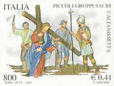 Caltanissetta -  Settimana Santa - Via Crucis - 800 L. - € 0,41