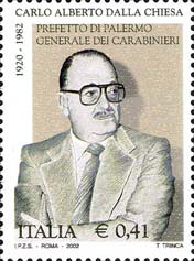 Carlo Alberto dalla Chiesa  - (Saluzzo - CN -27/9/1920 Palermo 3/9/1982)