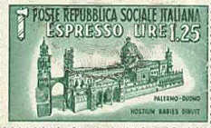 Monumenti distrutti - ESPRESSO - 1944 - lire 1,25
