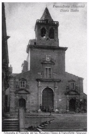 La Chiesa Madre di Leonforte - Fotografia gentilmente concessa dal Sig. Musumeci Filippo - Inserita in rete il 26/4/03