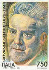 Ritratto di Giovanni Gentile - 750 Lire