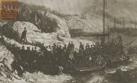Partenza da Quarto (Genova) - cartolina del 1913 - (inserita il 1/3/02)