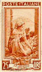 Italia al lavoro - 20/10/50 - Sicilia - le arance - 25 Lire.