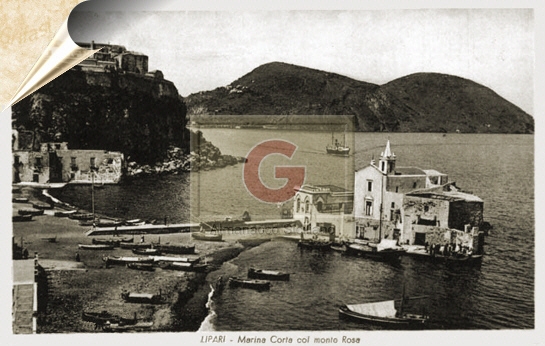Lipari - Marina Corta - fotografia del 1951 - inserita il 18/09/05