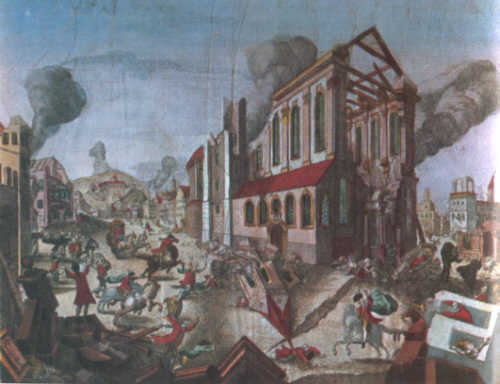 Messina - stampa popolare del terremoto