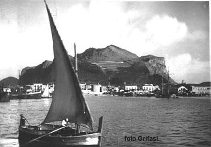 Il Monte Pellegrino - fotografia del 1954