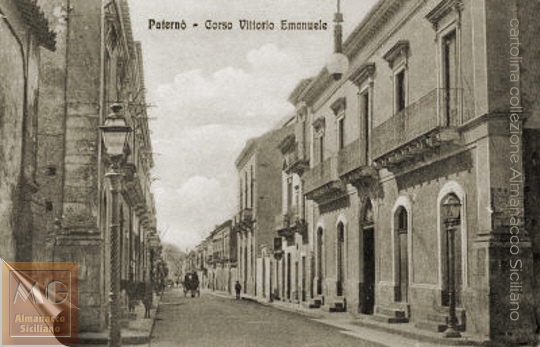 Patern - Corso Vittorio Emanuele - cartolina del 1912 - inserita il 11/11/06
