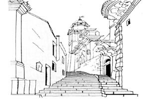 Le Scale per Ragusa Ibla