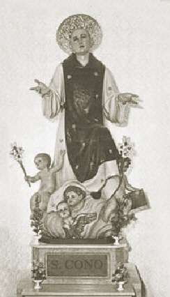 Immaginetta del 19?? di San Cono da Naso (archivio fam. Grifasi)