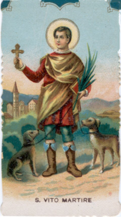 Immaginetta del 1938 con San Vito Martire. (propriet fam. Grifasi)