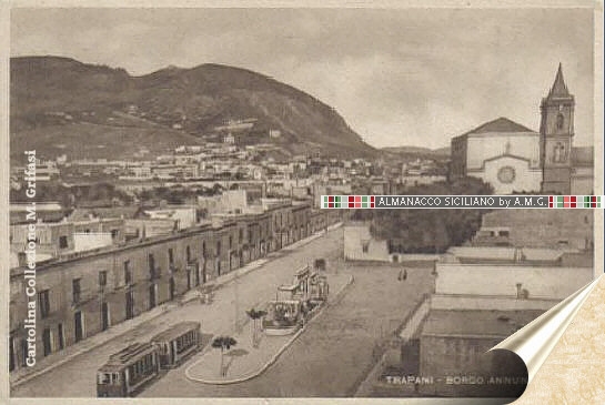 Il Tram davanti al Borgo Annunziata nel 1932