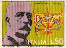 Cinquantenario della morte di Giovanni Verga - 50 lire